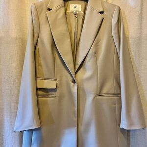 Banana Republic Beige 100% Italian Wool Tailored Suit Jacket